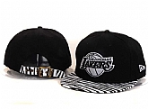 Lakers Team Logo Black White Adjustable Hat GS,baseball caps,new era cap wholesale,wholesale hats